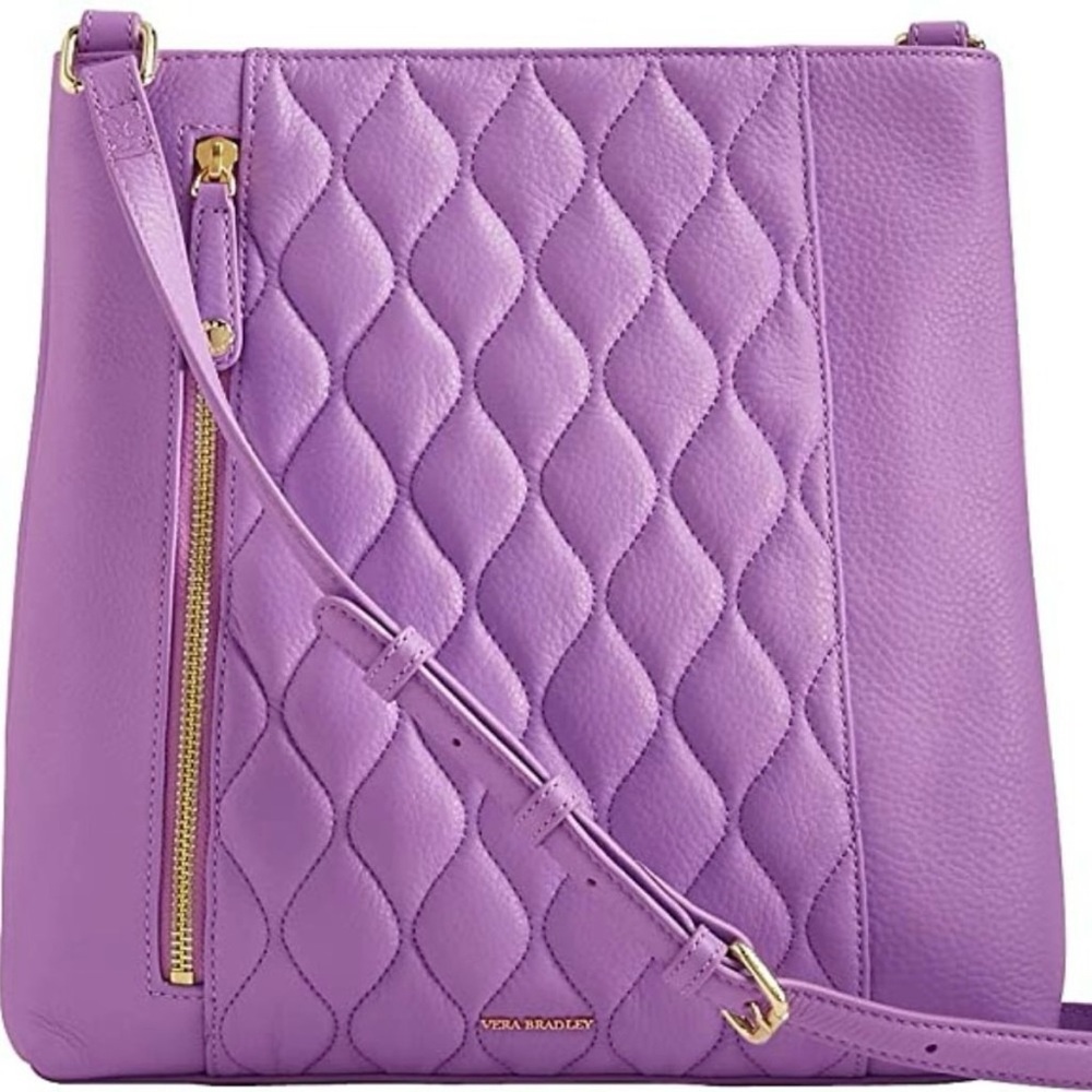 Vera Bradley Women's Quilted Molly
Crossbody Lavender Purple Purse Bag NWT